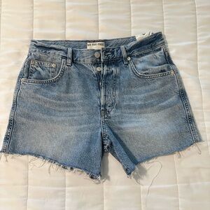 We The Free Light Blue Jean Shorts